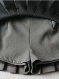 High Waist Side Zipper Skirt