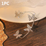 Zircon butterfly earrings